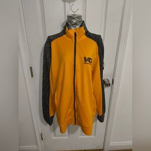 Nike Yellow and Gray Bomber Jacket with High Collar